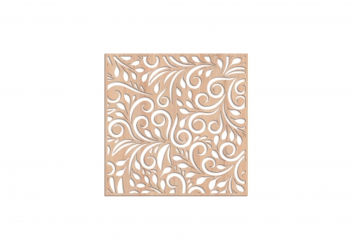 Panou decorativ traforat perete din mdf natur 4 mm. PP21